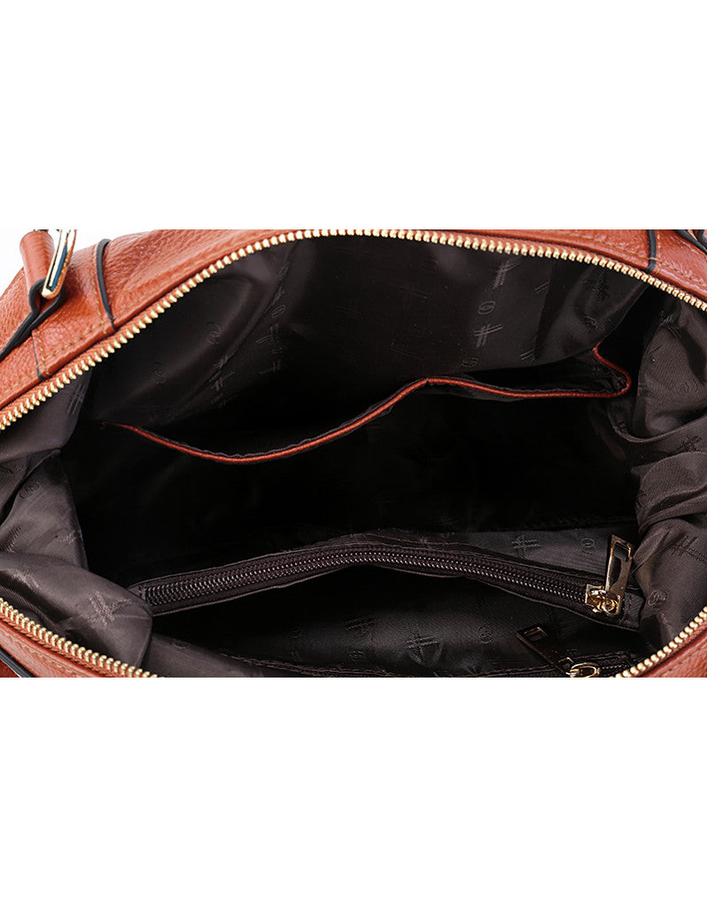 Genuine leather bowler bag (more colours)