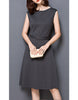 Sleeveless mid-length shift dress (More colours)