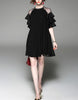 Dress with ruffles on sleeves (More colours)