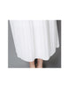 Monochrome mid-length sleeve top with pleated skirt