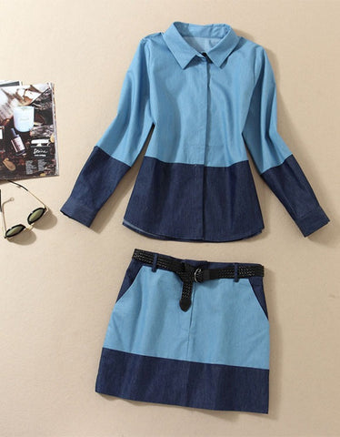 Mid-length dress with layered mid-length sleeves