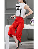 Lightning sleeveless top with mid-length culottes (More colours)