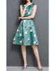 Sleeveless floral printed mid-length dress (More colours)