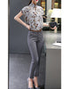 Short sleeve birdie printed top with pants