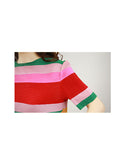 Multi-coloured short sleeve top with pants