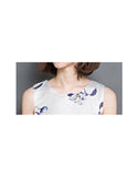 Sleeveless floral printed mid-length dress (More colours)