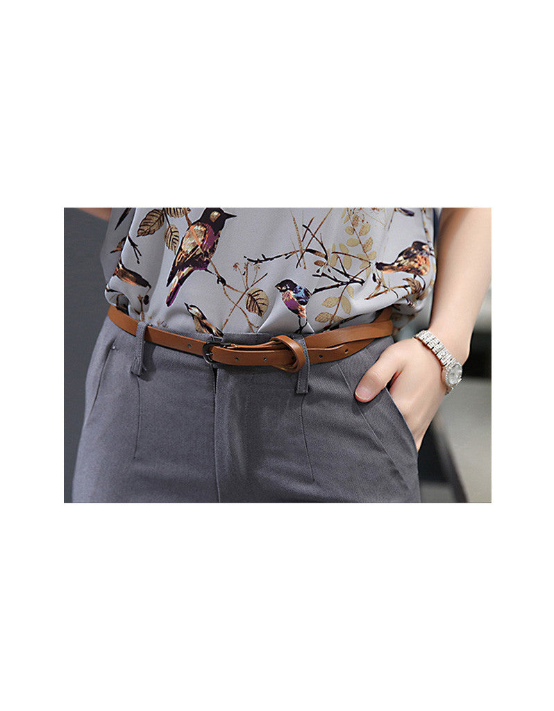 Short sleeve birdie printed top with pants