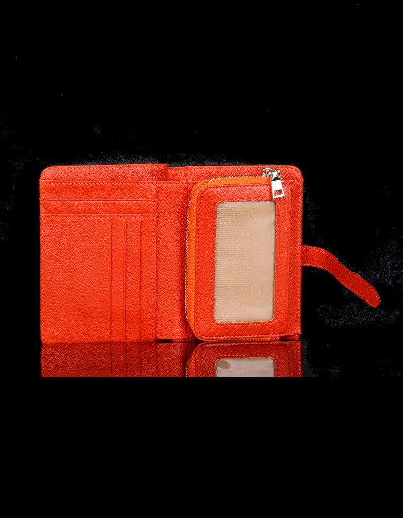 Genuine leather wallet with slip-on closure (more colours)