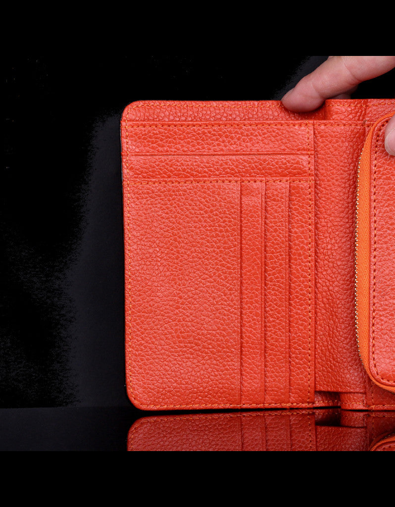 Genuine leather wallet with slip-on closure (more colours)